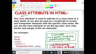 HTML TUTORIAL LECTURE  29DIV ELEMENT CLASS ATTRIBUTE EXPLANATION WIT EXAMPLE ECL365CLASSES [upl. by Adnima]