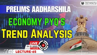 Lecture 65  Complete Economy PYQ Trend Analysis  Important Topics to Cover  tathastuics upsc [upl. by Melonie]