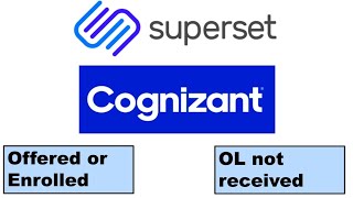 Cognizant PATPT  Superset status shows OFFEREDENROLLED  LOI not received [upl. by Norrej]