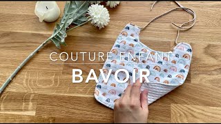 bavoir bébé et enfant  tuto couture facile [upl. by Donela]