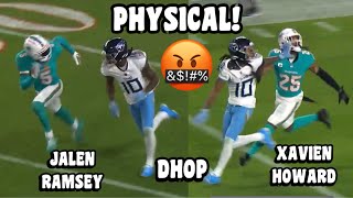 DeAndre Hopkins Vs Jalen Ramsey amp Xavien Howard 🔥 WR Vs CB Dolphins Vs Titans 2023 highlights [upl. by Zins282]