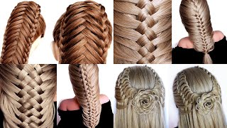 4 Different Hairstyles  simple hairstyle  new hairstyle  cute hairstyles  hairstyle  Braids [upl. by Irvin]