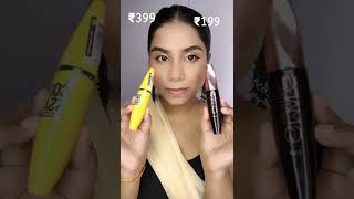 Maybelline Colosol Mascara Vs Mars Fabulash Mascara 😍 Which one is Best  🧐 shorts mascara [upl. by Suiradel789]