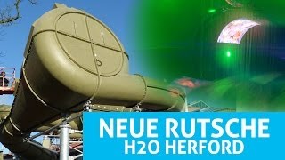 H2O Herford  Jungle Cone neue Rutsche 2013 Onride [upl. by Salakcin]