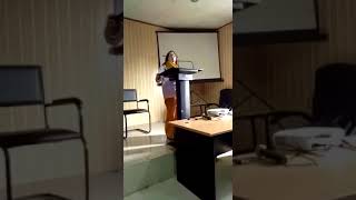 Snippets of a talk on Ecofeminism and Indian literature in English february 2018  Ranu Uniyal [upl. by Atnahsal]