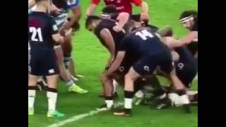 England Wing Jonny May trying to go into a Scrum [upl. by Lledrev713]