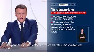 Confinement  les annonces dEmmanuel Macron [upl. by Mirna426]