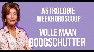 ASTROLOGIE WEEKHOROSCOOP 18 TOT 25 MEI 2024 OP 23 MEI 2024 STAAT DE VOLLE MAAN IN BOOGSCHUTTER [upl. by Ellednek]