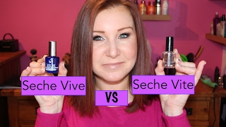 Seche Vive VS Seche Vite  Top Coat Review [upl. by Noteloc522]