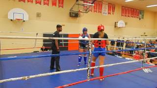 2016 National Muaythai Championships Brianna Kellum vs Emelia Sewell [upl. by Hardner680]