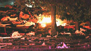 Van Alstyne home leveled by apparent explosion [upl. by Anilasor]