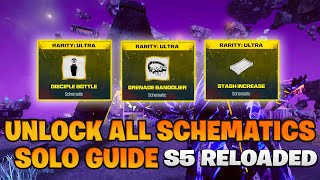 UNLOCK ALL SCHEMATICS SOLO GUIDE Season 5 Reloaded MW3 Zombies [upl. by Nnanaej]