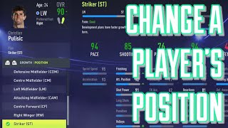 How To Change Player Positions In FIFA 22 Career Mode [upl. by Neelyad795]