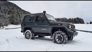 Toyota landcruiser Lj70 LX turbo 1KZTE sulla neve [upl. by Andonis5]