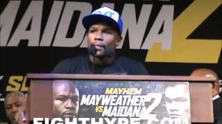 MAYWEATHER VS MAIDANA 2 CHICAGO PRESS CONFERENCE [upl. by Gelhar]