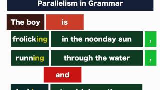 Parallelism in Grammar [upl. by Nniuqal]