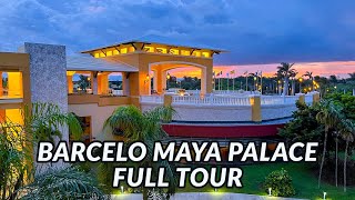 🌴🌴 BARCELO MAYA PALACE  FULL TOUR  Mayan Riviera Mexico [upl. by Ueih]