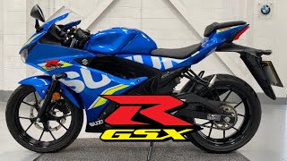 A stunning 2019 Suzuki GSXR 125 X AL8 with 3300 miles in Triton Blue racing colours  SOLD [upl. by Landel]