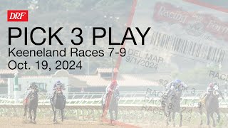 Keenelands Pick 3 Play  Races 79  October 19 2024 [upl. by Nnylatsyrk302]