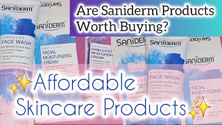 Affordable Skincare Products ✨️  Winter Skincare Routine  Saniderm skincare selfcare youtube [upl. by Anirod]