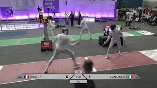 2024 112 T08 04 M E Individual Budapest HUN GP RED SANTARELLI ITA vs BOREL FRA [upl. by Ryun]