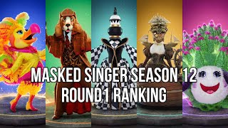 All Round 1 Performances From Masked Singer Season 12 Ranked [upl. by Eelyah]