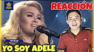 YO SOY ADELE  ROLLING IN THE DEEP PERÚ 🇵🇪🎙😱 REACCIÓN [upl. by Nallak861]