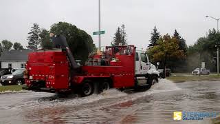 Steinbach roads flooded on Tuesday morning [upl. by Einohpets673]