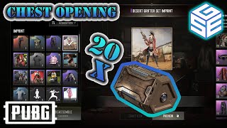 Chest Opening 4  20x Hunter s Chest  PUBG  BATTLEGROUNDS [upl. by Atiuqal]