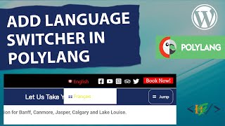 How to Add Language Switcher in Menu in Polylang WordPress [upl. by Assenab]