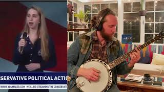 CPAC National Anthem 2021 WITH BANJO [upl. by Dominique]