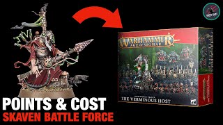 SKAVEN AGE OF SIGMAR BATTLE FORCE XMAS 2022  Price amp Point Breakdown  Good To Start An Army With [upl. by Audry]