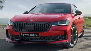 New Škoda Superb Sportline  Sporty Look with Black Exterior Accents [upl. by Aicatsanna23]