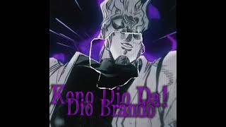 Dio Brando JoJo Bizarre Adventure  Kono Dio Da anime edit trapgeek [upl. by Monteria]