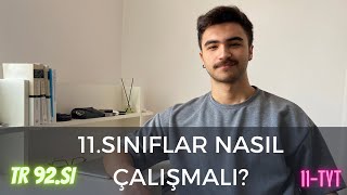 DERECE İSTEYEN 11LERE ÖNERİLER TYT11SINIF DÜZENİ yks [upl. by Ardnasal608]