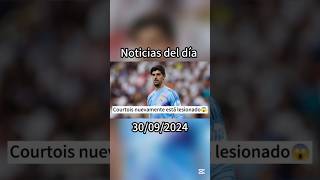 Nuevamente Courtois se lesiona😱 [upl. by Lunnete187]