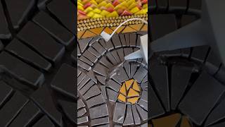 Mosaic tutorial⠀Заливка мозаики цементом⠀mosaic tutorials decorhome мозаика паннонастену [upl. by Levi]