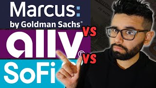 EPIC BATTLE SoFi vs Ally vs Marcus Goldman Sachs HYSA Which is FOR YOU  Best High Yield Savings [upl. by Shantee258]