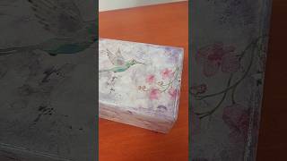 Caja de Madera personalizada con técnica Decoupage artesano decoupage carpintería [upl. by Ahsinawt695]