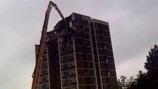 Cruddas Park Flats Demolition [upl. by Ehcsrop]