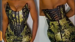 How to cut an OVERBUST CORSETBUSTIER DETAILED [upl. by Innoj]