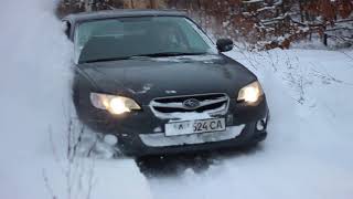 Subaru All Wheel Drive on snow  Legacy 20R 2007 [upl. by Aicil]