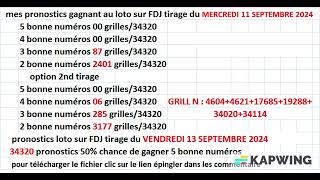 Tirage SUPER LOTO® du 13 septembre 2024  comment gagner pronostics  FDJ [upl. by Ordep]