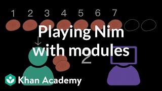 Playing Nim with modules  Intro to CS  Python  Khan Academy [upl. by Enyamert751]