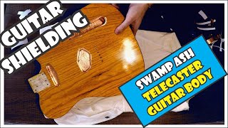 Guitar Shielding Tutorial How To Shield A Guitar Swamp Ash Telecaster Body With Copper Foil 511 [upl. by Enyamrahc299]