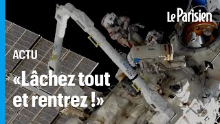 Grosse frayeur pour un cosmonaute de l’ISS lors d’une sortie dans l’espace [upl. by Selbbep]