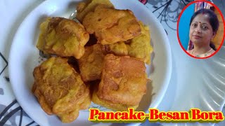 PancakeBesan Bora Recipe।।pancakesbesan pancakerecipetasty [upl. by Seraphina]