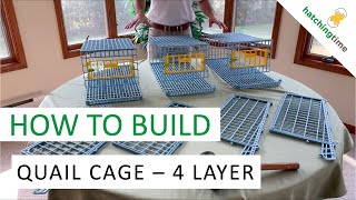 Quail Cage  4 Layer Assembly Instructions  Hatching Time Cimuka [upl. by Lindsley]