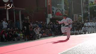 Karate Shurite  Tomarite  Tomari no Passai kata 空手首里手・泊手 泊のパッサイ型 [upl. by Ahsena]