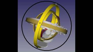 FreeCAD Animation of Eudoxus Rings for Geocentric PlanetariumquotOrreryquot [upl. by Schulein]